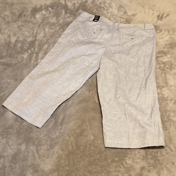 NWT THE LIMITED Pants Modern Crop Women’s Size 16  Linen & Cotton Blend - Picture 7 of 13